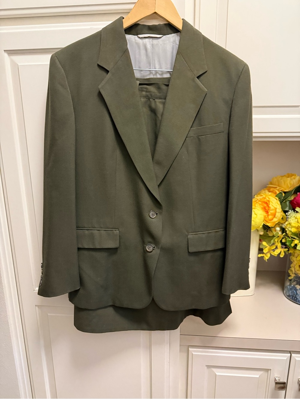 Nordstrom Olive Green Women's Tailored Blazer
